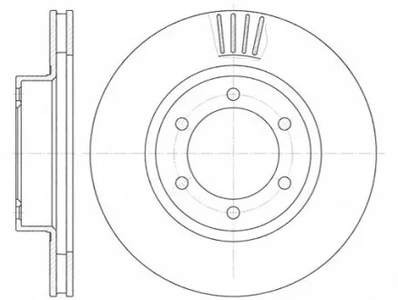 Диск гальмівний TOYOTA LAND CRUISER передн., вент. (вир-во) REMSA 6706.10