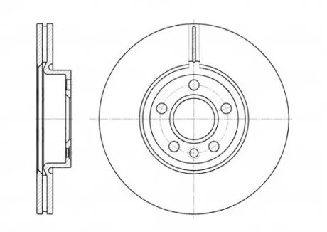 Диск гальмівний FORD GALAXY (WGR)(11/95-04/06) передн. (вир-во) REMSA 6728.10