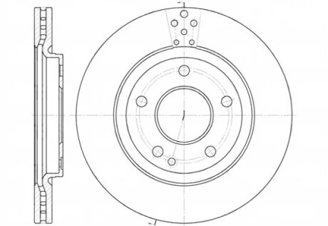 Диск гальмівний ПЕРЕДН MB VANEO 1.6-1.9 2002-2005 -ua REMSA 6748.10