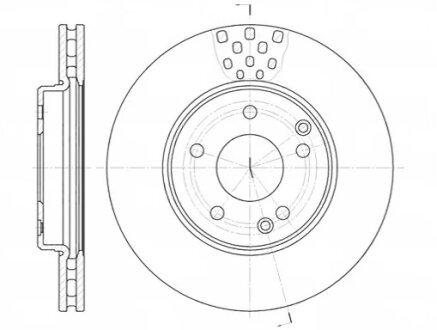 Диск гальмівний MB CLC-CLASS передн., вент. REMSA 6751.10
