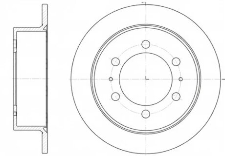 Диск гальмівний ЗАДН SSANG YONG ALL, СИСТЕМА TRW 96- -ua REMSA 6784.00