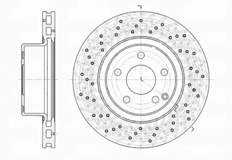 Диск гальмівний ПЕРЕДН MB S-CLASS(W220) 10/98-08/05 -ua REMSA 6817.10