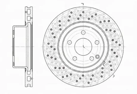 Диск тормозной передний MB S-CLASS(W220) 10/98-08/05 REMSA 6817.10