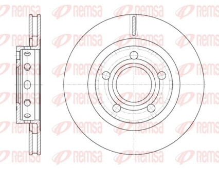 ДИСК тормозной задней AUDI A8 01.1997-,SEAT LEON 09.2005- REMSA 6822.10