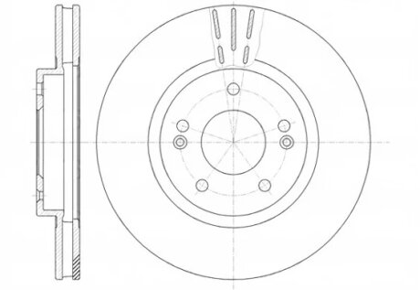 Диск гальмівний ЗАДН HYUNDAI SANTA FE/TRAJET 02.2001-,KIA SPORTAGE 09.2004- -ua REMSA 6897.10