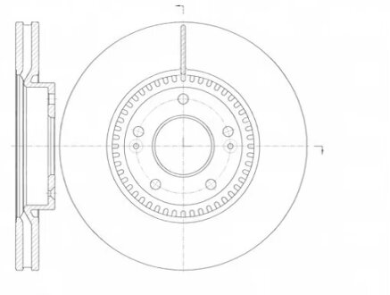 Диск гальмівний HYUNDAI ix35 (LM) (04/10-) передн. REMSA 6988.10