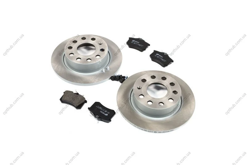 Комплект гальмівний задн. VW GOLF V 1.4-2.0 03-,AUDI A3 1.6-2.0 03- (вир-во) C.I.U REMSA 8263.06 (фото 1)