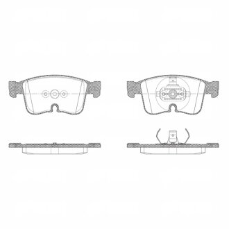 Колодки тормозные дисковые (комплект 4 шт.)) REMSA X2026.00