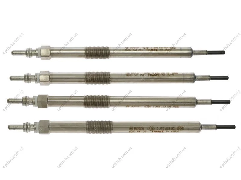 Свічки розжарювання к-кт 4шт (8200561251) RENAULT 110655813R (фото 1)