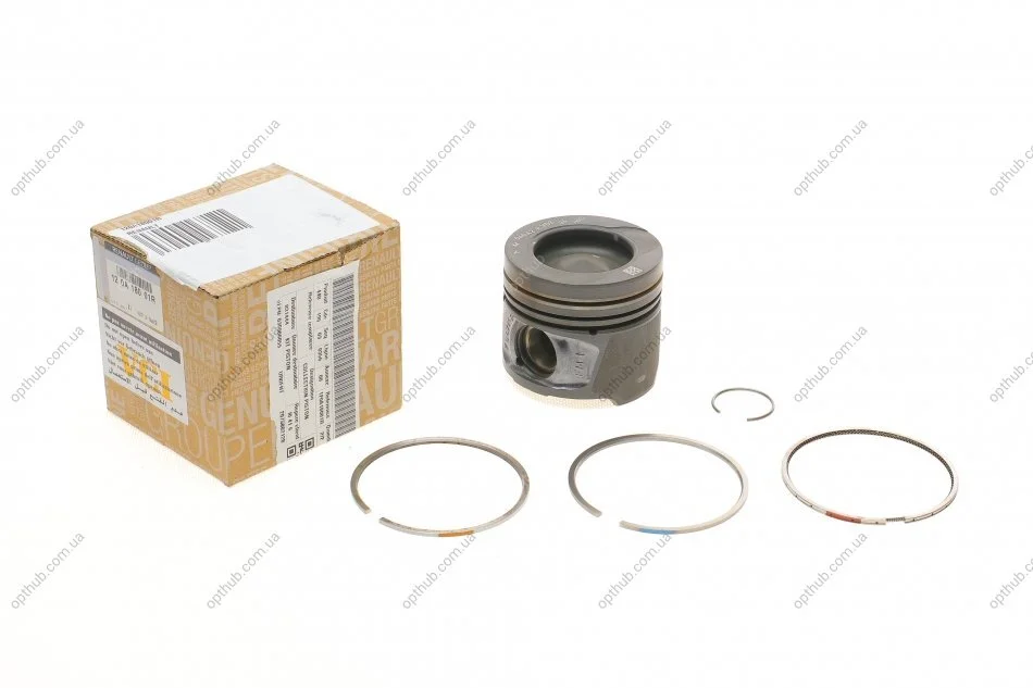 Поршень ДВС у зборі (+кільця) 1.5dci Renault Kangoo II (12-), Laguna III (0-), Fluence (10-) Renault RENAULT 120A18001R (фото 1)