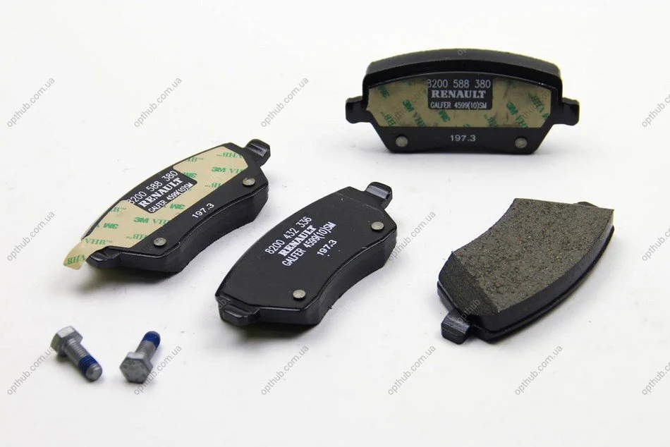 Колодки гальмівні (передні) Renault Kangoo 08-/Duster 10-/Megane 15-/MB Citan 1.2-2.0 12- (opt-om) RENAULT 410604775R (фото 1)