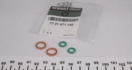 К-кт кілець прокладок трубки RENAULT 7701471140