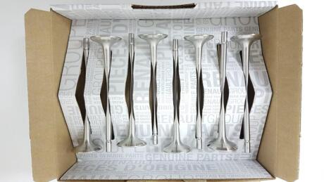 Клапан двигуна випускний (комплект 4 клапани + 8 сухарів) RENAULT 7701478130