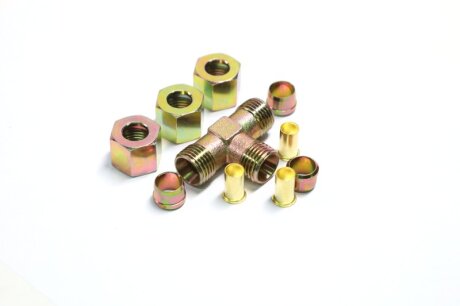 Р/к трубки гальмівної трійник (Dвнут.=10мм, М16х1,5) (1штуцер,3гайки,3втулки,3шайби) RIDER RD 01.01.66