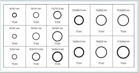 Набор медных колец RINO FD-6043