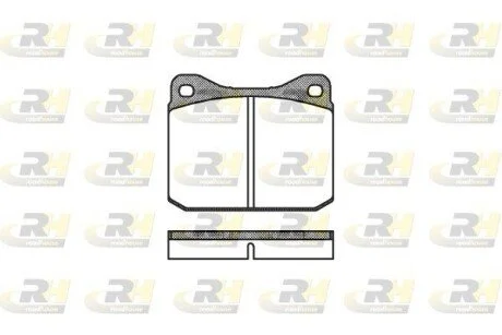 Тормозные колодки дисковые ROADHOUSE 2010.00