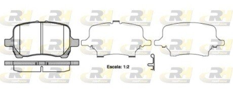 Гальмівні колодки дискові ROADHOUSE 21089.12