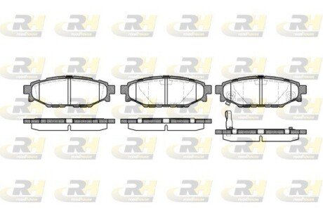 Гальмівні колодки дискові ROADHOUSE 21136.01