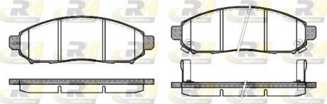 Гальмівні колодки дискові ROADHOUSE 21162.12