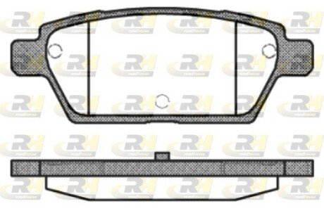 Гальмівні колодки дискові ROADHOUSE 21195.10