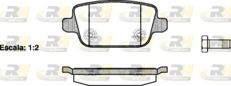 Гальмівні колодки дискові ROADHOUSE 21256.00