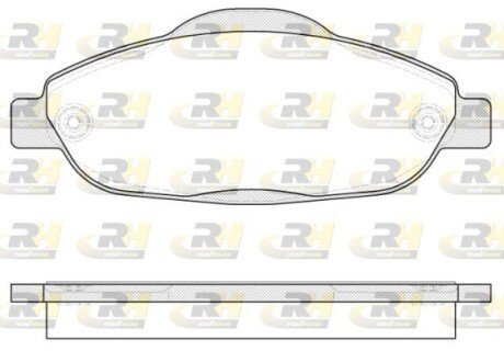 Гальмівні колодки дискові ROADHOUSE 21323.00