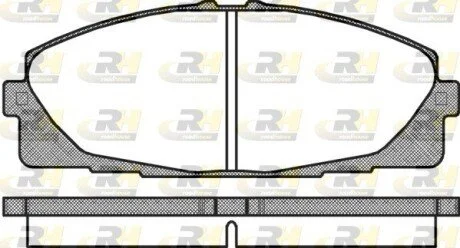 Гальмівні колодки дискові ROADHOUSE 21325.00