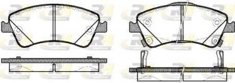 Тормозные колодки дисковые ROADHOUSE 21341.02