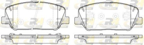 Гальмівні колодки дискові ROADHOUSE 21398.12