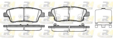 Гальмівні колодки дискові ROADHOUSE 21458.02