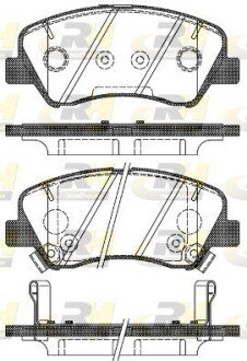 Гальмівні колодки дискові ROADHOUSE 21488.02