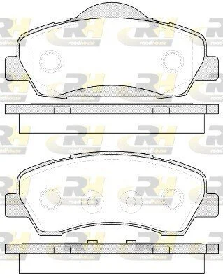 Гальмівні колодки дискові ROADHOUSE 21530.00 (фото 1)