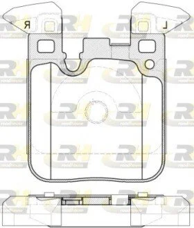 Гальмівні колодки дискові ROADHOUSE 21539.00