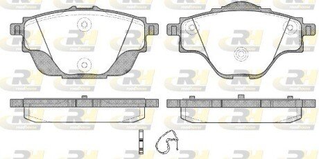 Гальмівні колодки дискові ROADHOUSE 21557.00