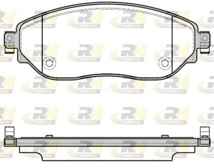 Тормозные колодки дисковые ROADHOUSE 21617.08