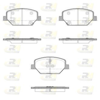 Тормозные колодки дисковые ROADHOUSE 21631.02