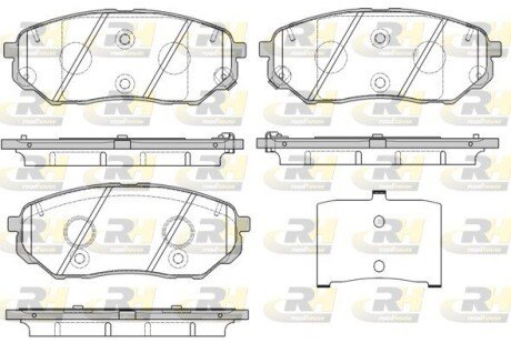 Гальмівні колодки дискові ROADHOUSE 21661.02