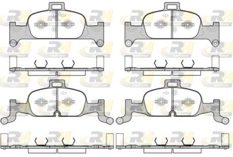 Гальмівні колодки дискові ROADHOUSE 21691.00