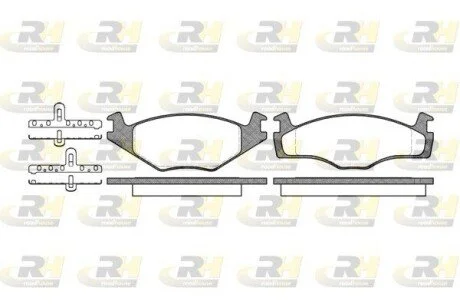 Тормозные колодки дисковые ROADHOUSE 2171.00