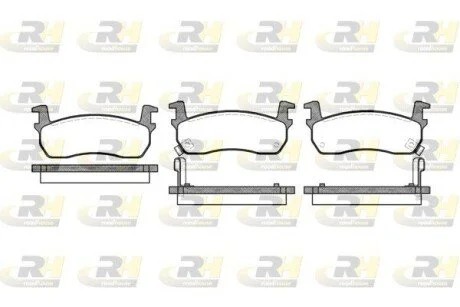 Тормозные колодки дисковые ROADHOUSE 2174.02