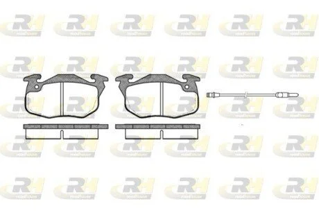 Тормозные колодки дисковые ROADHOUSE 2192.12