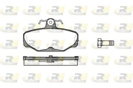 Тормозные колодки дисковые ROADHOUSE 2205.00