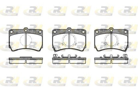 Тормозные колодки дисковые ROADHOUSE 2212.02