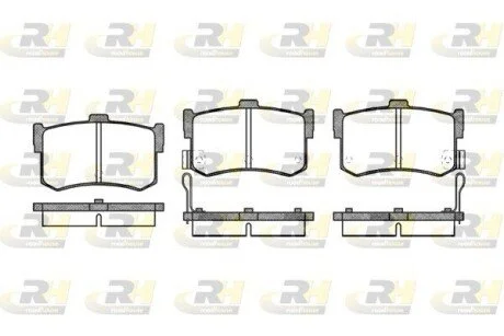 Тормозные колодки дисковые ROADHOUSE 2242.02