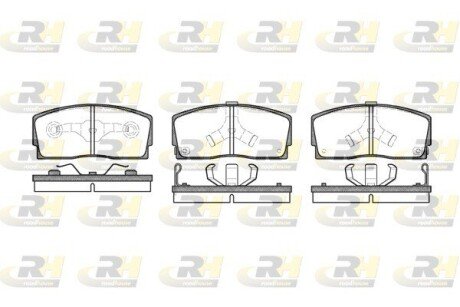Тормозные колодки дисковые ROADHOUSE 2254.02