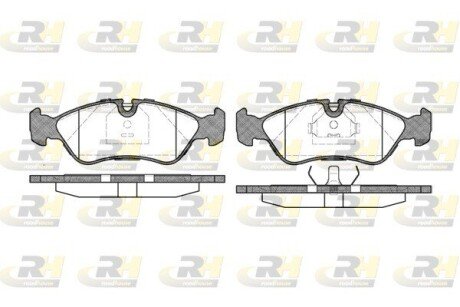 Гальмівні колодки дискові ROADHOUSE 2286.20 (фото 1)
