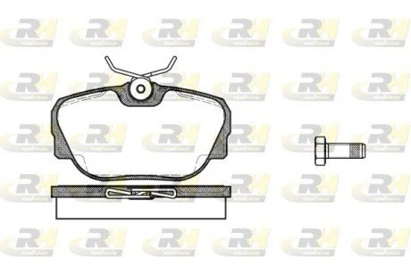 Гальмівні колодки дискові ROADHOUSE 2296.00