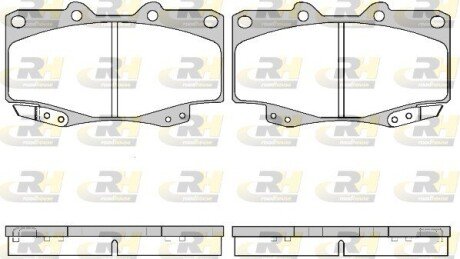 Гальмівні колодки дискові ROADHOUSE 2315.22