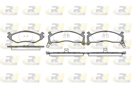Гальмівні колодки дискові ROADHOUSE 2484.02