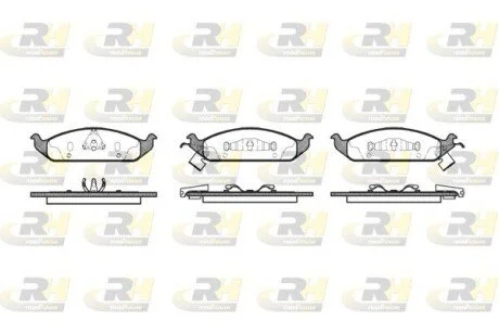 Гальмівні колодки дискові ROADHOUSE 2570.02
